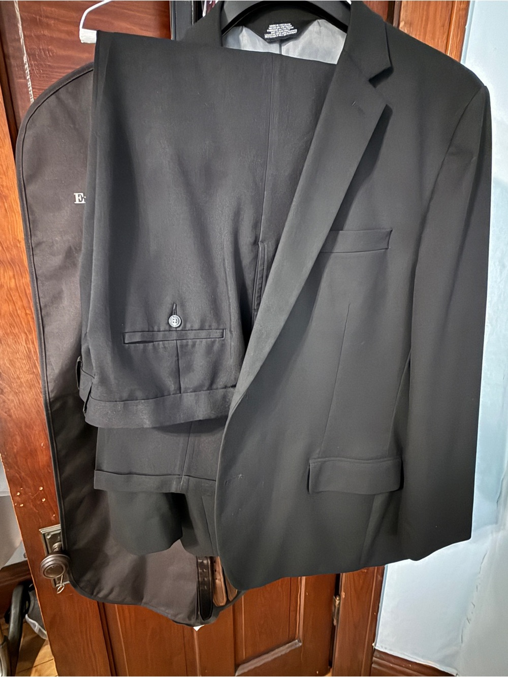 Haggar Men's Heather Grey Two-Piece Suit - Classic Single-Breasted Blazer